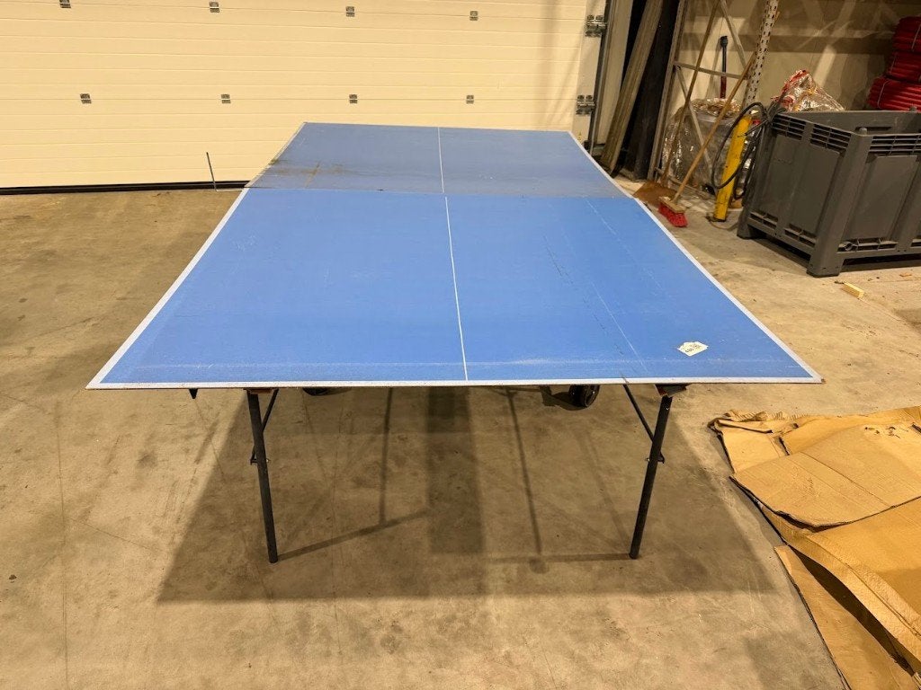 tafeltennistafel   opklapbaar, Sport en Fitness, Tafeltennis, Ophalen, Gebruikt, Tafel Indoor, Verrijdbaar