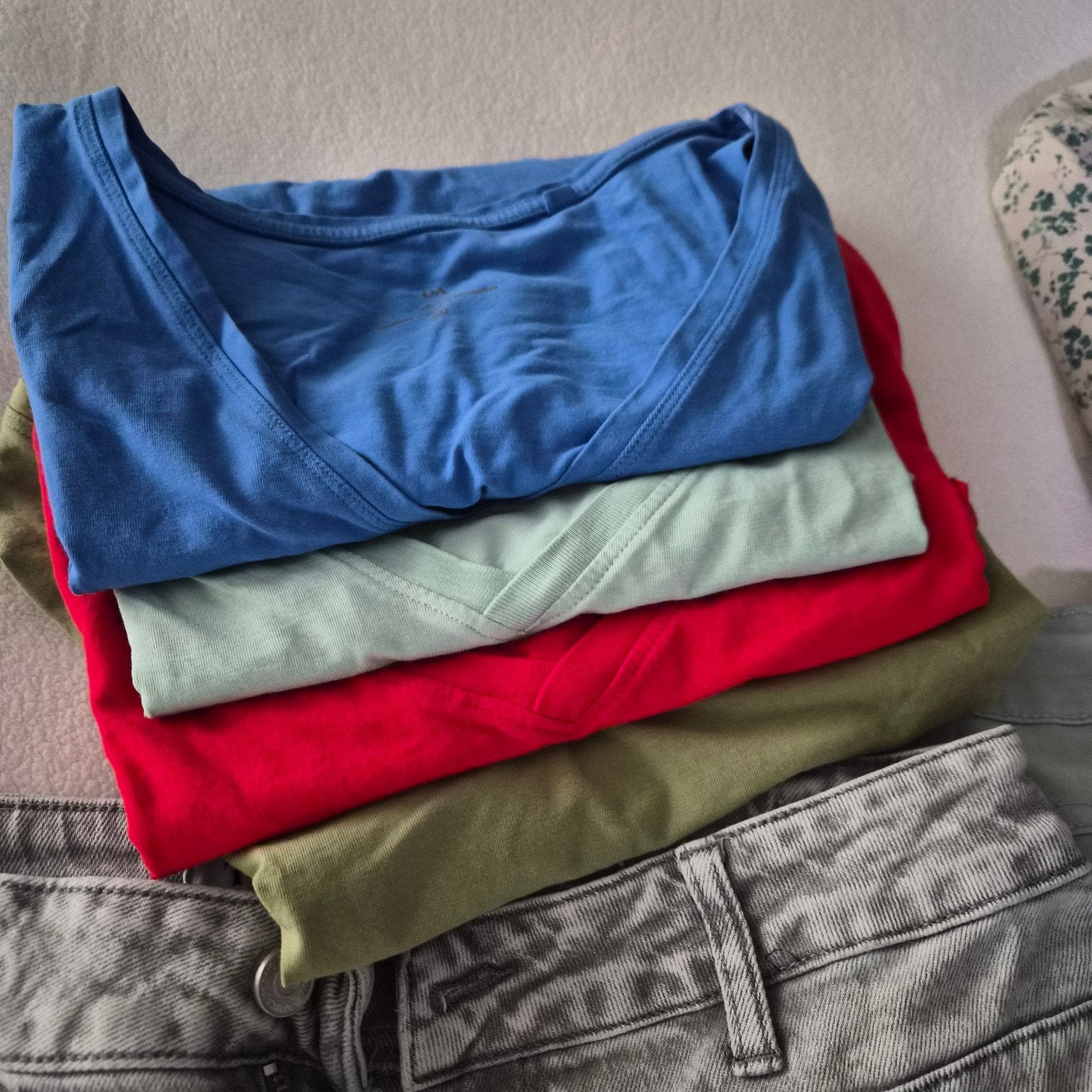 Diverse kledingbundel: jeans, shirts en jasje, Ophalen of Verzenden, Zo goed als nieuw, Blauw, W30 - W32 (confectie 38/40)