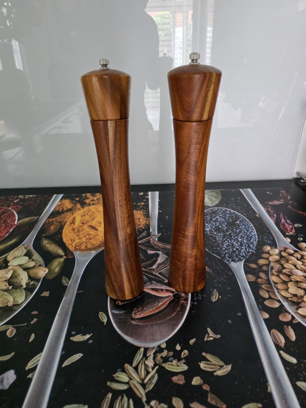 Houten Peper en Zout molen.izgst., Muziek en Instrumenten, Blaasinstrumenten | Trompetten, Ophalen of Verzenden, Zo goed als nieuw