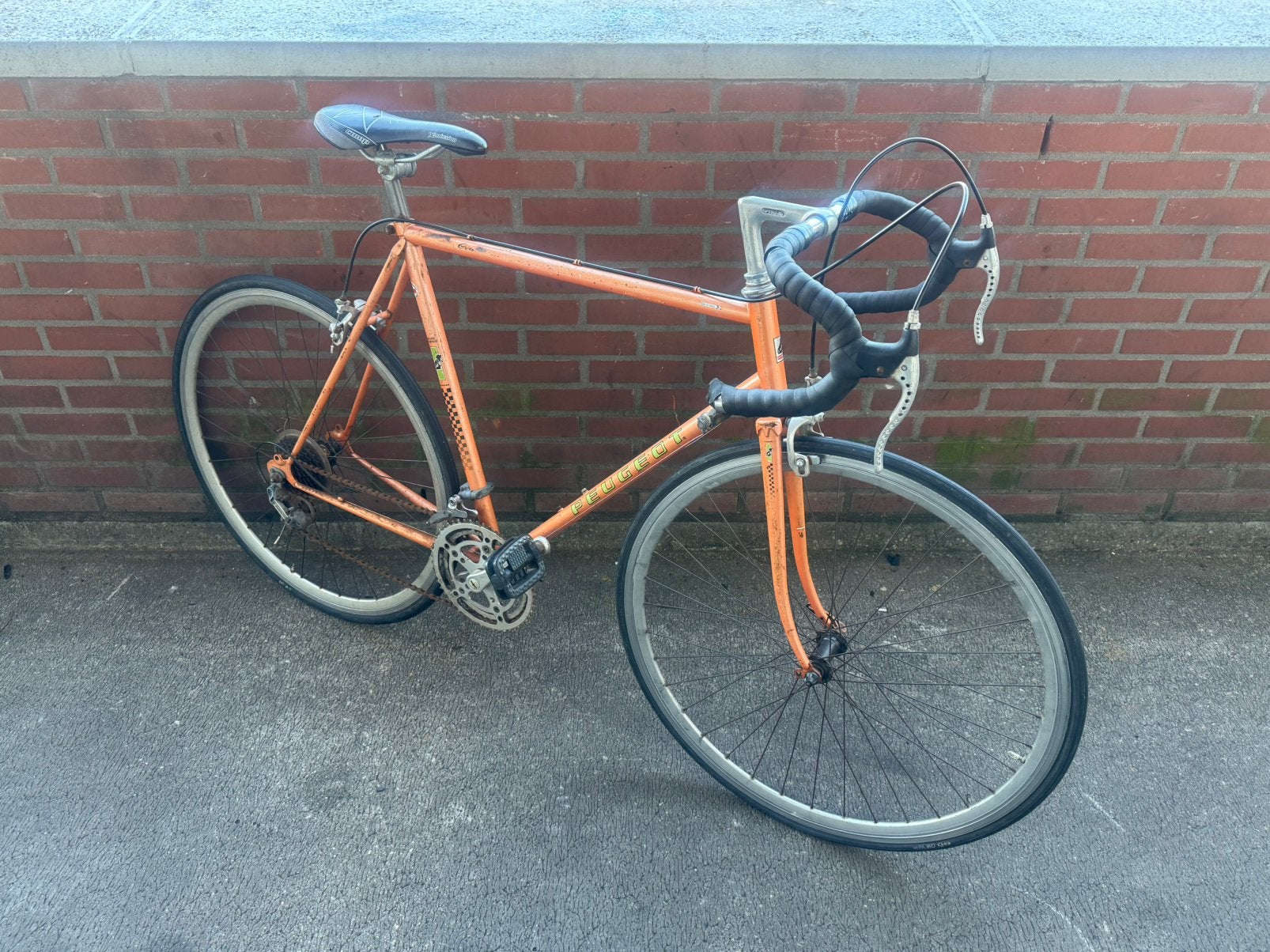 Herenfiets racefiets, Velgrem, Versnellingen, Zo goed als nieuw, 57 tot 61 cm