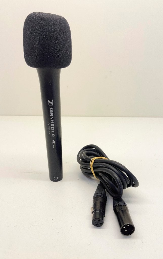 Sennheiser MD 42 professionele dynamische interviewmicrofoon, Muziek en Instrumenten, N, Overige typen, Ophalen of Verzenden, Sennheiser