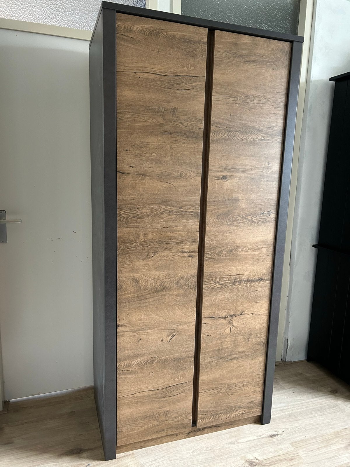 Kledingkast met planken - Hoogte 197cm, Breedte 90cm, Huis en Inrichting, Ophalen, Gebruikt, 50 tot 100 cm, 150 tot 200 cm