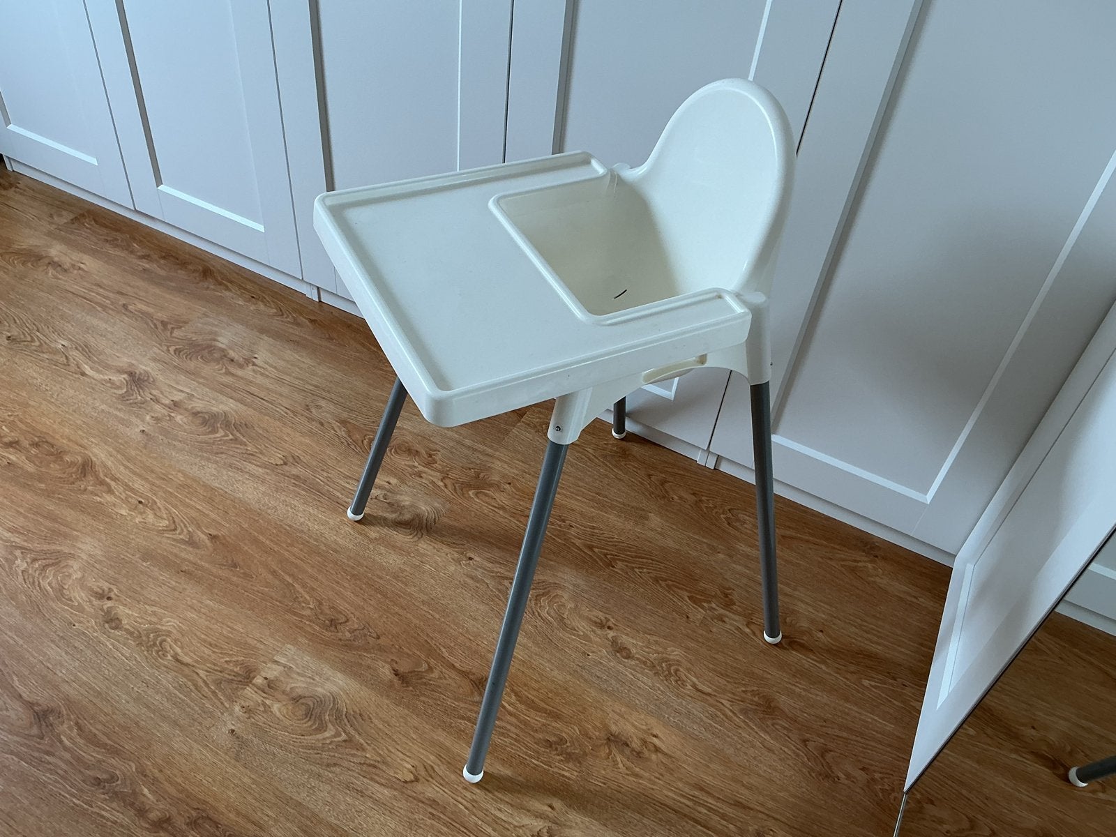 IKEA Antilop kinderstoel met eetblad - Wit, Ophalen, Gebruikt, Overige typen, Afneembaar eetblad