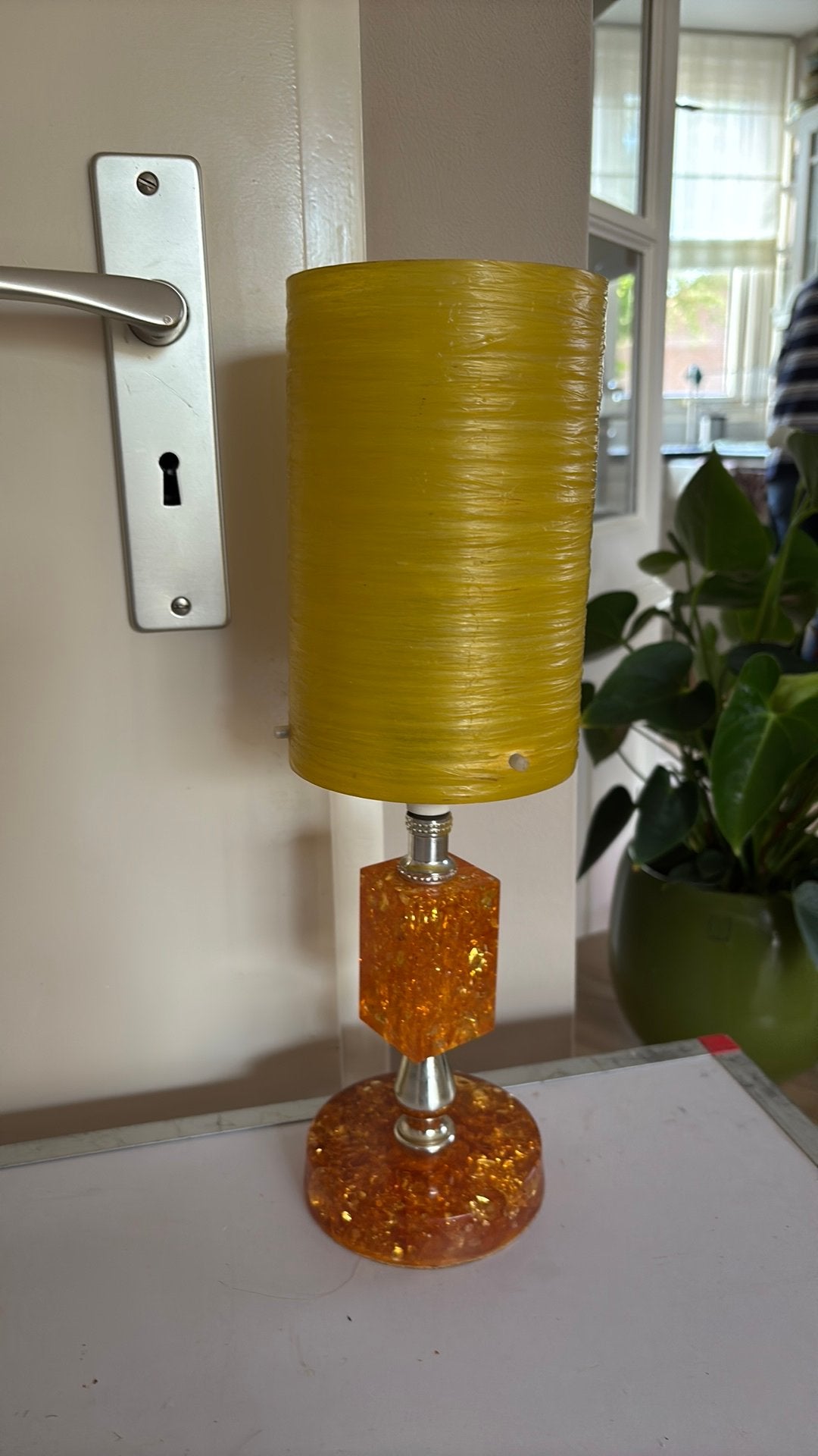 Vintage tafel lamp Shattaline, Ophalen of Verzenden, Zo goed als nieuw, Minder dan 50 cm