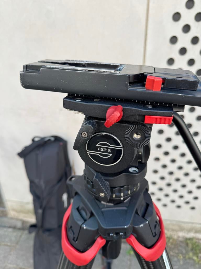SACHTLER FlowTech 75 statief & FSB 8 videokop (BTW FACTUUR), Audio, Tv en Foto, Fotografie | Statieven en Balhoofden, Ophalen