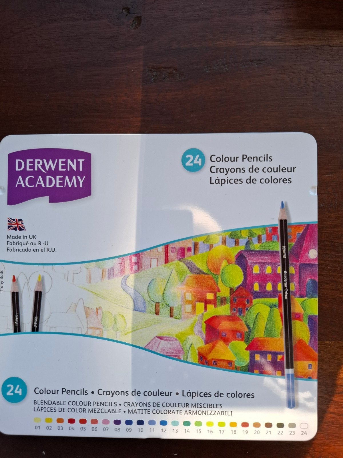 Derwent Academy kleurpotloden set 24st, Ophalen of Verzenden, Zo goed als nieuw, Potlood of Stift