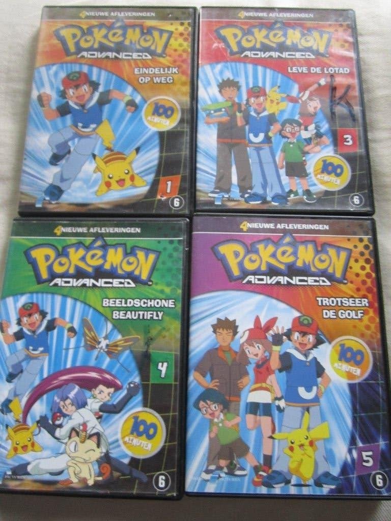11.  Pokemon Advance 4 DVD's, Ophalen, Gebruikt