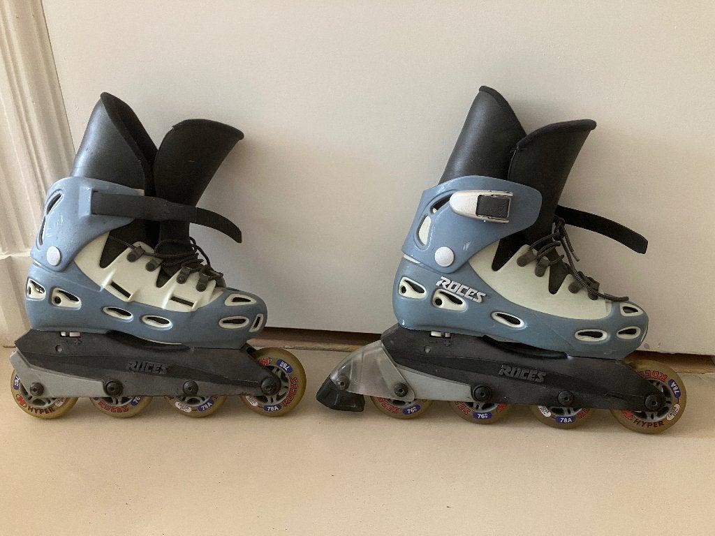 Roces Inline Skates met beschermers, Ophalen, Gebruikt, Inline skates 4 wielen, Kinderen