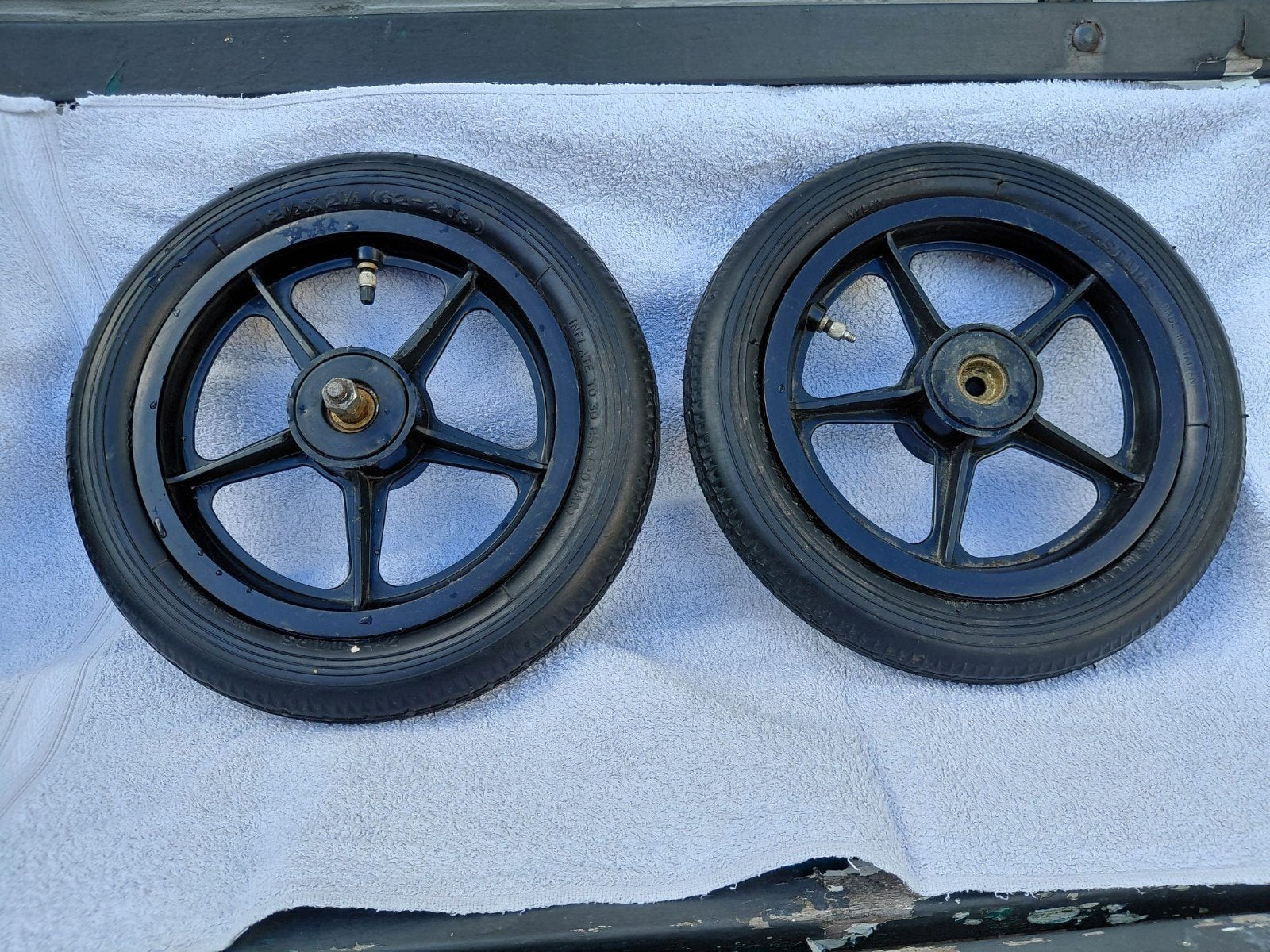 Wielen voor step of bolderkar hard plastic, Wiel, Gebruikt, Onbekend, Kunststof