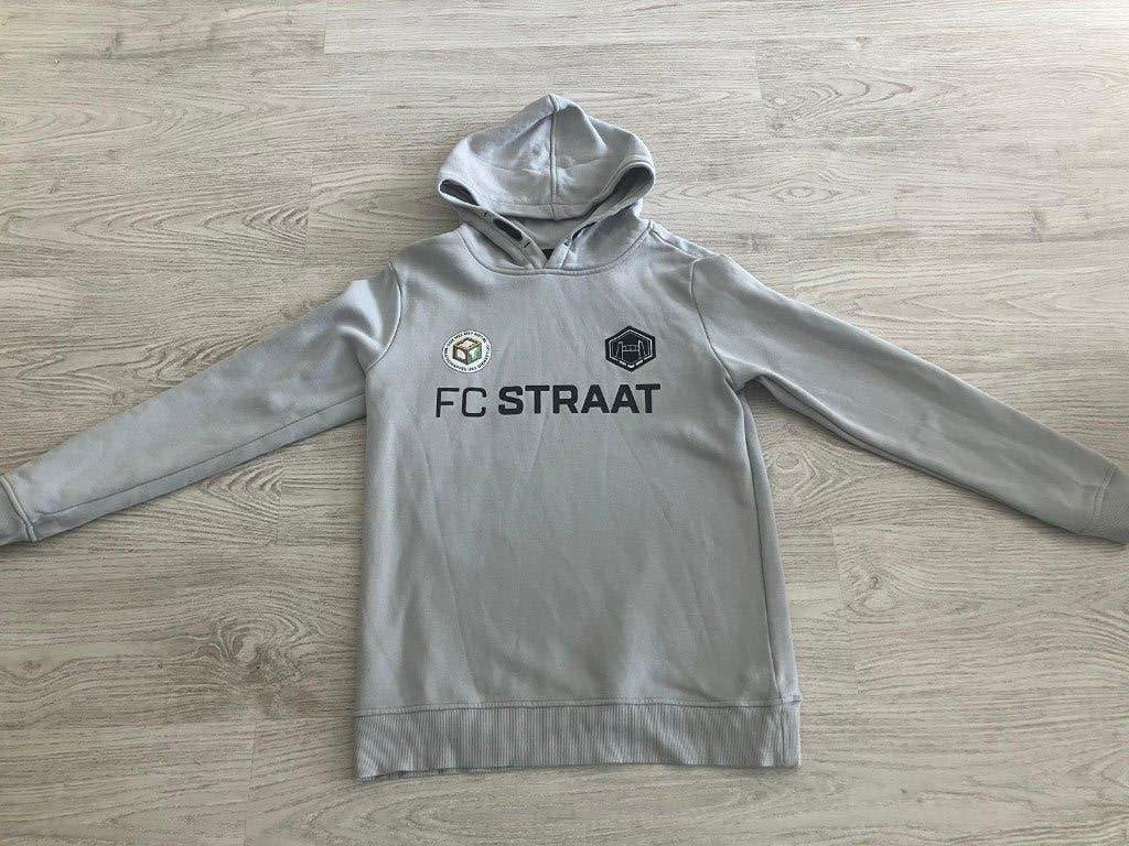 FC Straat Hoodie, Ophalen of Verzenden, Zo goed als nieuw, Voetbal, Grijs