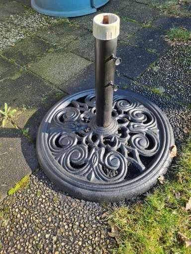 gietijzeren parasolvoet, Tuin en Terras, Parasols, Ophalen, Gebruikt, Minder dan 1 meter, Parasolvoet