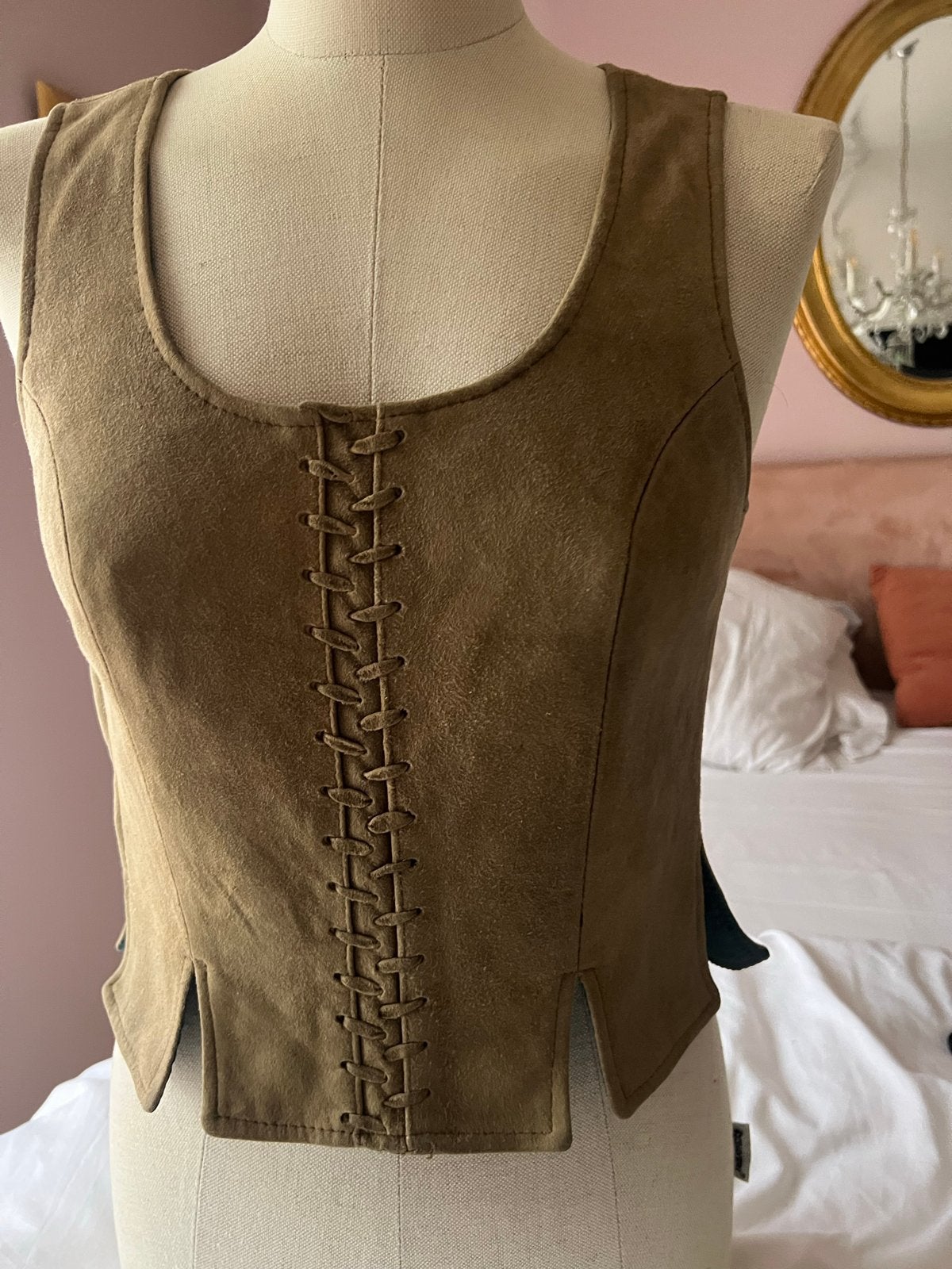 Kaiser Franz Josef Suède Trachten Top Maat 36 Vintage 90's, Kleding | Dames, Bruin, Ophalen of Verzenden, Gedragen, Maat 36 (S)