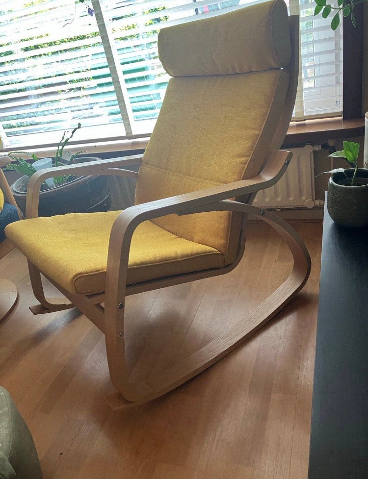 Confortabele Schommelstoel van Ikea, Ophalen, Zo goed als nieuw, 75 tot 100 cm, 50 tot 75 cm