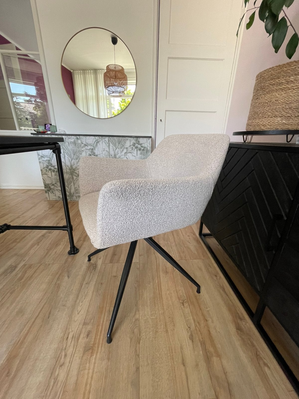 4 eetkamer stoelen, draaibaar, Huis en Inrichting, Ophalen, Zo goed als nieuw