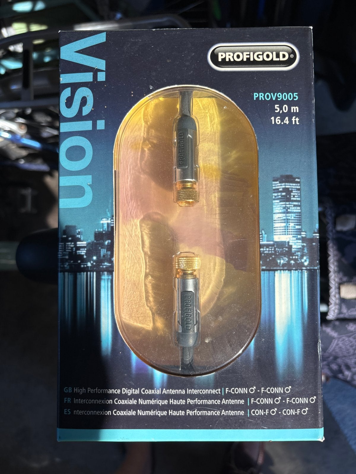 PROFIGOLD Vision Coaxiale Antennekabel 5m, Audio, Tv en Foto, Audiokabels en Televisiekabels, Verzenden, Nieuw, 2 tot 5 meter