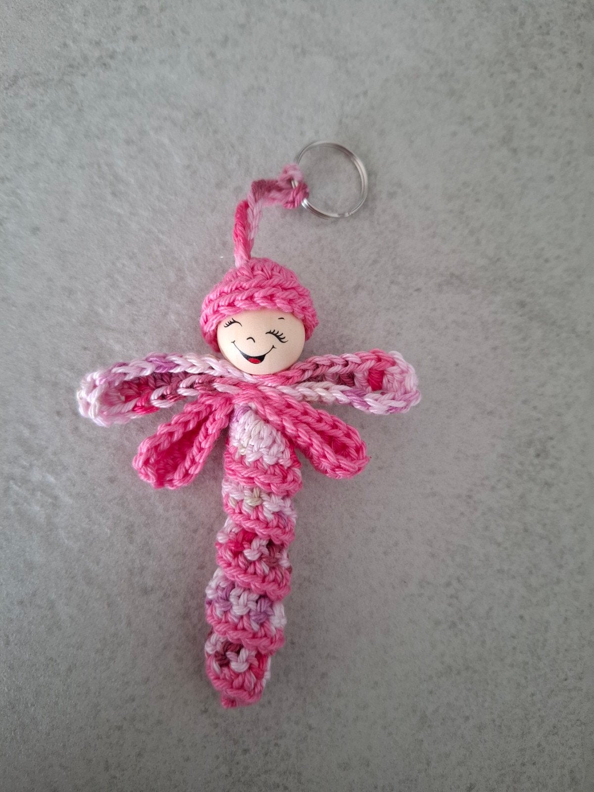 Gelukspoppetje Libelle Sleutelhanger - Klein Cadeautje, Ophalen of Verzenden, Nieuw, Knuffel of Figuurtje
