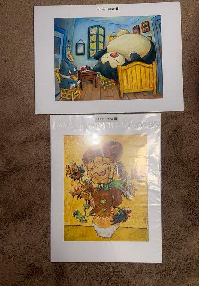 Pokémon x Van Gogh Museum Art Prints: Snorlax & Sunflora, Ophalen of Verzenden
