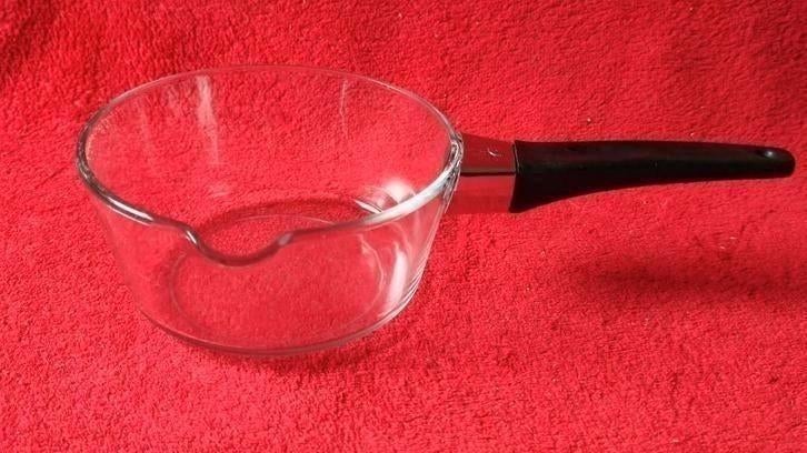 Sovirel France glazen sauspan, steelpan van glas -   18cm, Ophalen of Verzenden