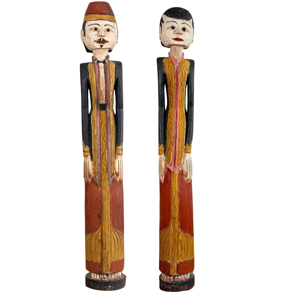Loro Blonyo paar – Javaanse beelden – ca. 1930, Antiek en Kunst, Ophalen of Verzenden