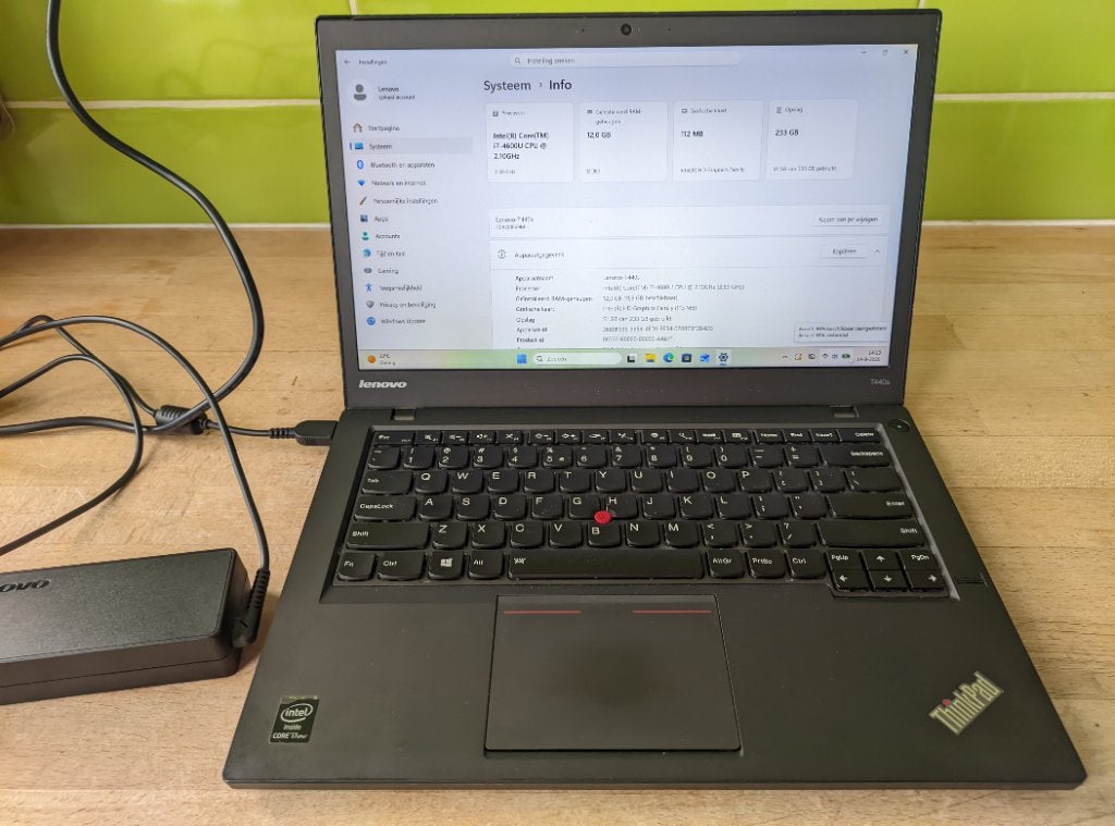 Lenovo Thinkpad T440s laptop, 2 tot 3 Ghz, Qwerty, Ophalen of Verzenden, SSD