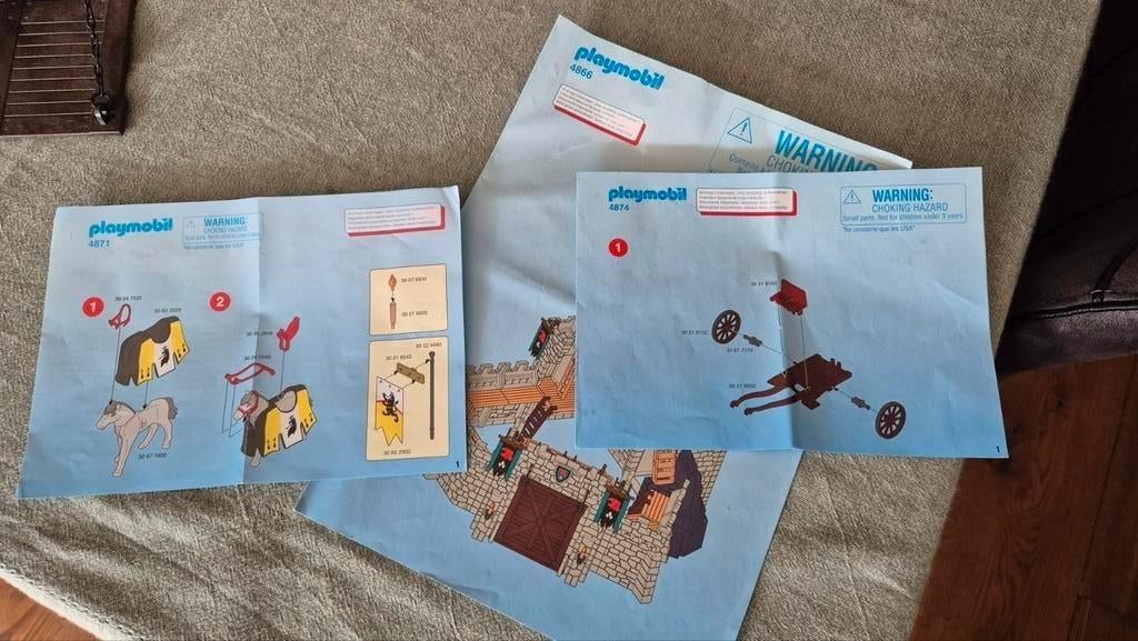 Playmobil Ridders Kasteel Set 4866 + 4874 + 4871, Ophalen, Gebruikt, Jongen of Meisje