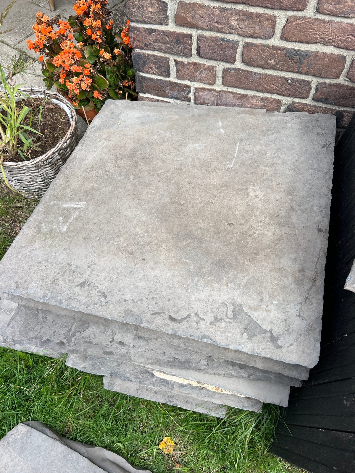 Stapel natuurstenen voor de tuin, Tuin en Terras, Ophalen, Gebruikt, Natuursteen, Terrastegels