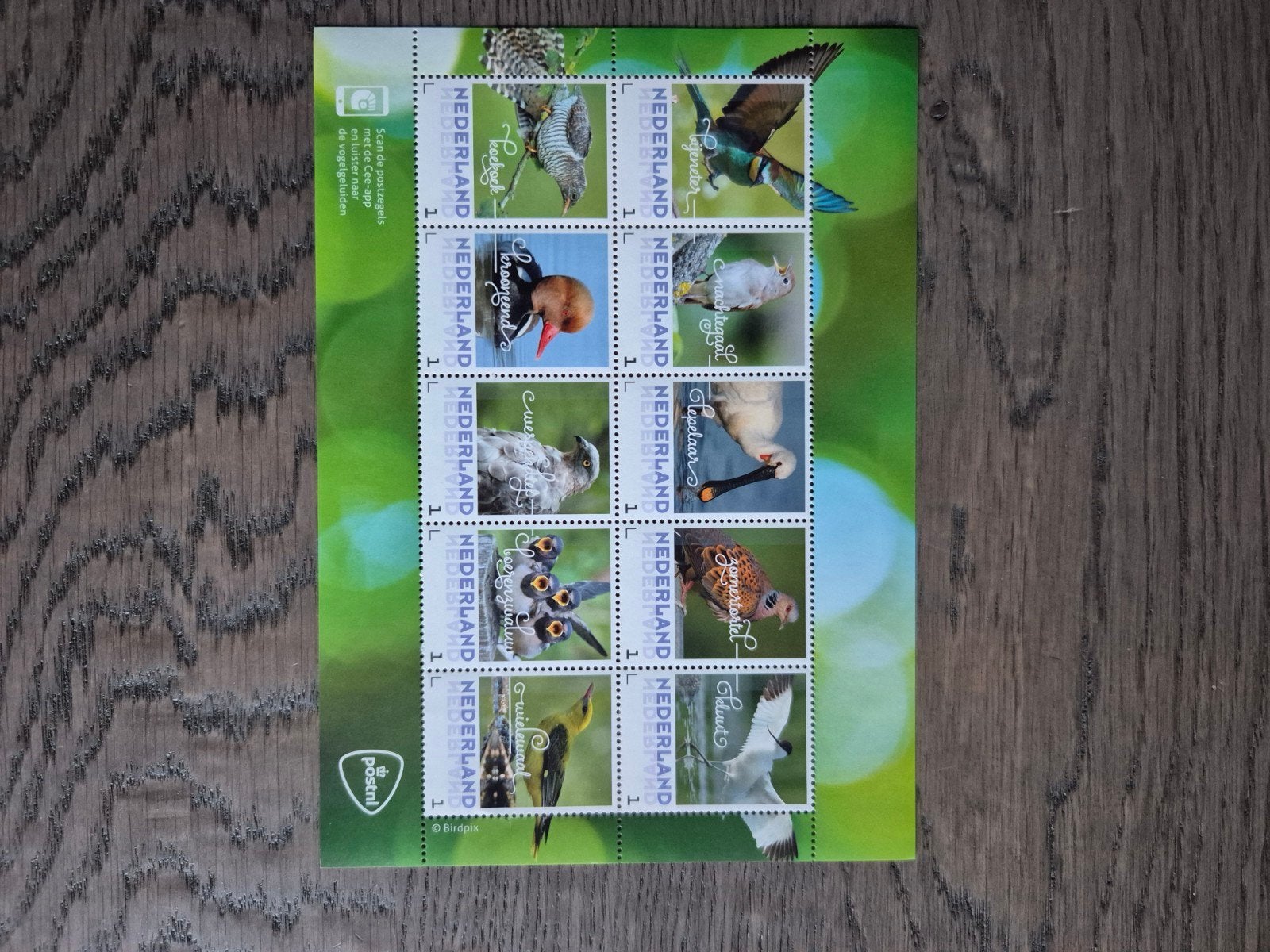 Postzegelvel Nederland Vogels - Postfris, Ophalen of Verzenden, Na 1940, Postfris