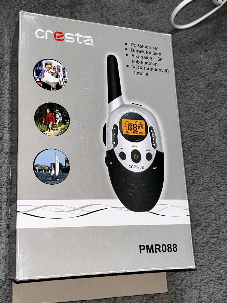 Cresta PMR088 Walkie Talkies / Portofoon set, Ophalen, Nieuw, Portofoon of Walkie-talkie, Handsfree-functie