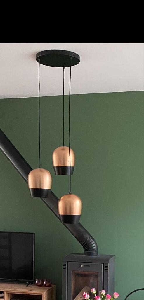 Coco Maison Hanglampen Rosé - incl. Warm Licht, Ophalen of Verzenden, Zo goed als nieuw, Metaal, Minder dan 50 cm