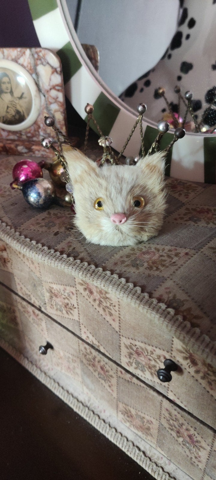 oude broche poes, Antiek en Kunst, Curiosa en Brocante, Ophalen