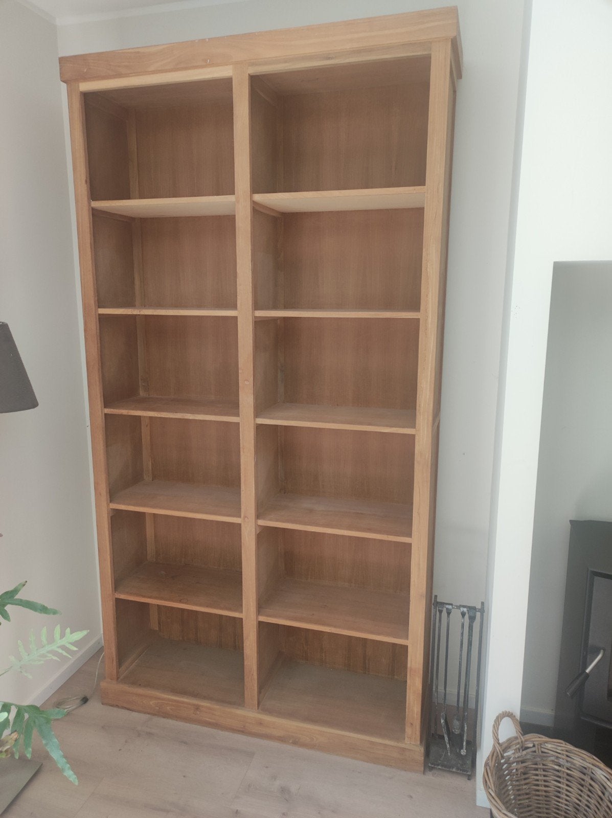 Boekenkast teak, Ophalen, Met plank(en), 100 tot 150 cm, 200 cm of meer
