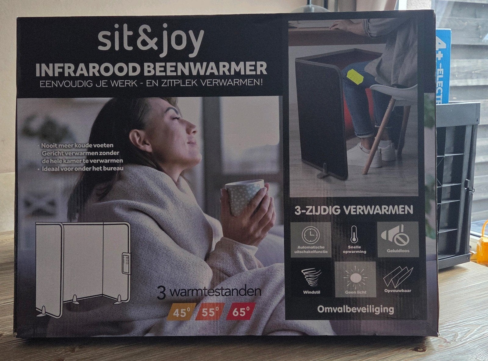 Sit&Joy Infrarood Beenwarmer - 3 Warmtestanden, Ophalen of Verzenden, Nieuw, Minder dan 200 watt, Overige typen