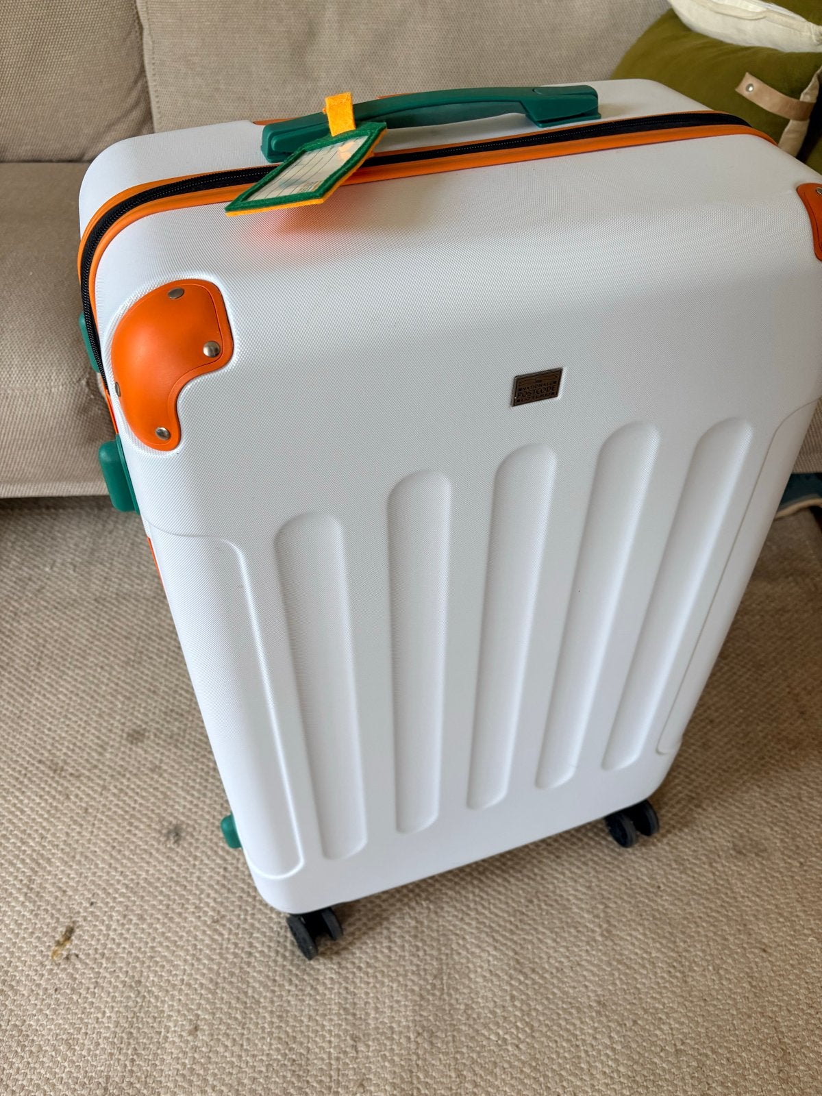 Nieuwe kwaliteitskoffer met 7 organizers - 70x50x30 cm, 30 cm of meer, Wit, Nieuw, Ophalen of Verzenden