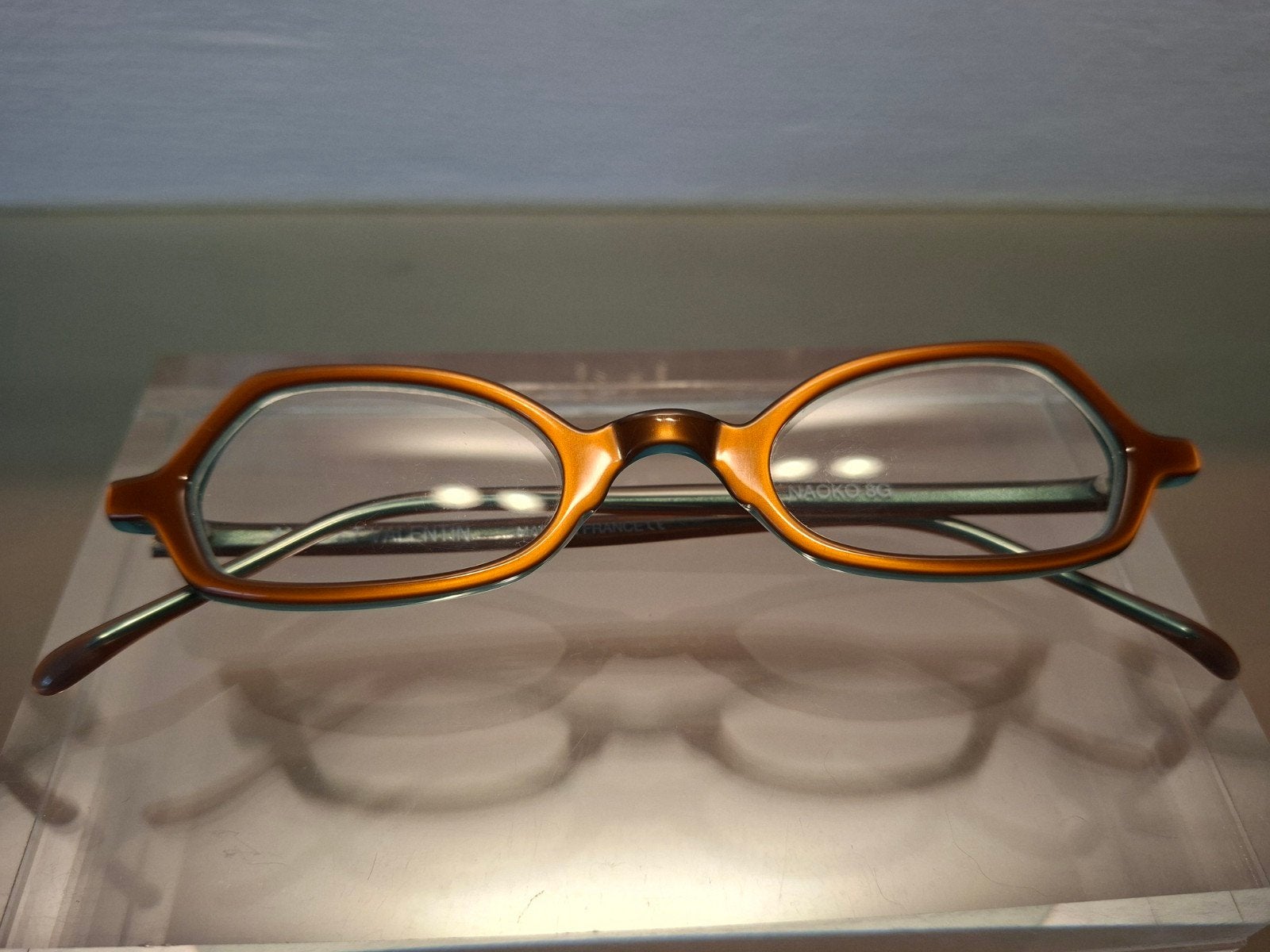 90's Anne et Valentin Naoko 8G glanzend oranje montuur, Overige merken, Nieuw, Oranje, Ophalen of Verzenden