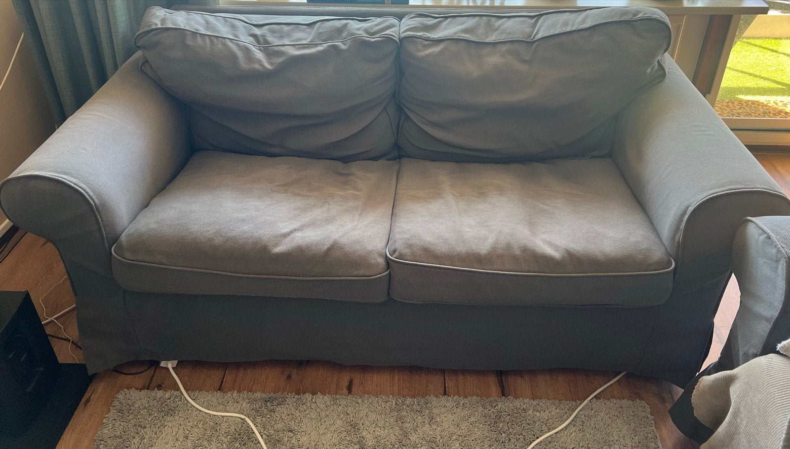 IKEA Ektorp bankstel: 2-zits en 3-zits bank, Ophalen, Gebruikt, 75 tot 100 cm, Rechte bank