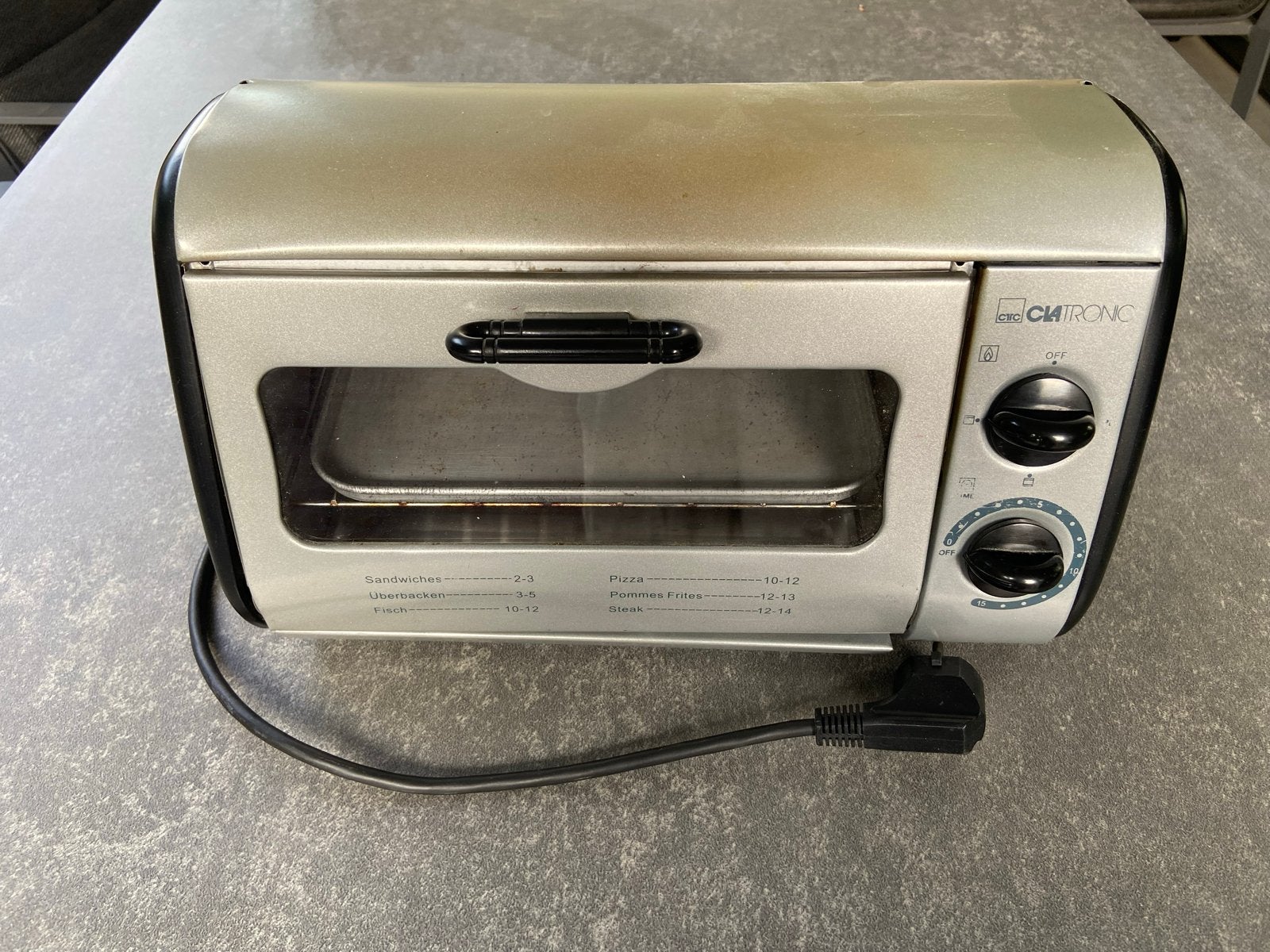 Compacte Clatronic Mini-oven - Ideaal voor kleine ruimtes, Ophalen, Minder dan 45 cm, Vrijstaand, Mini-oven