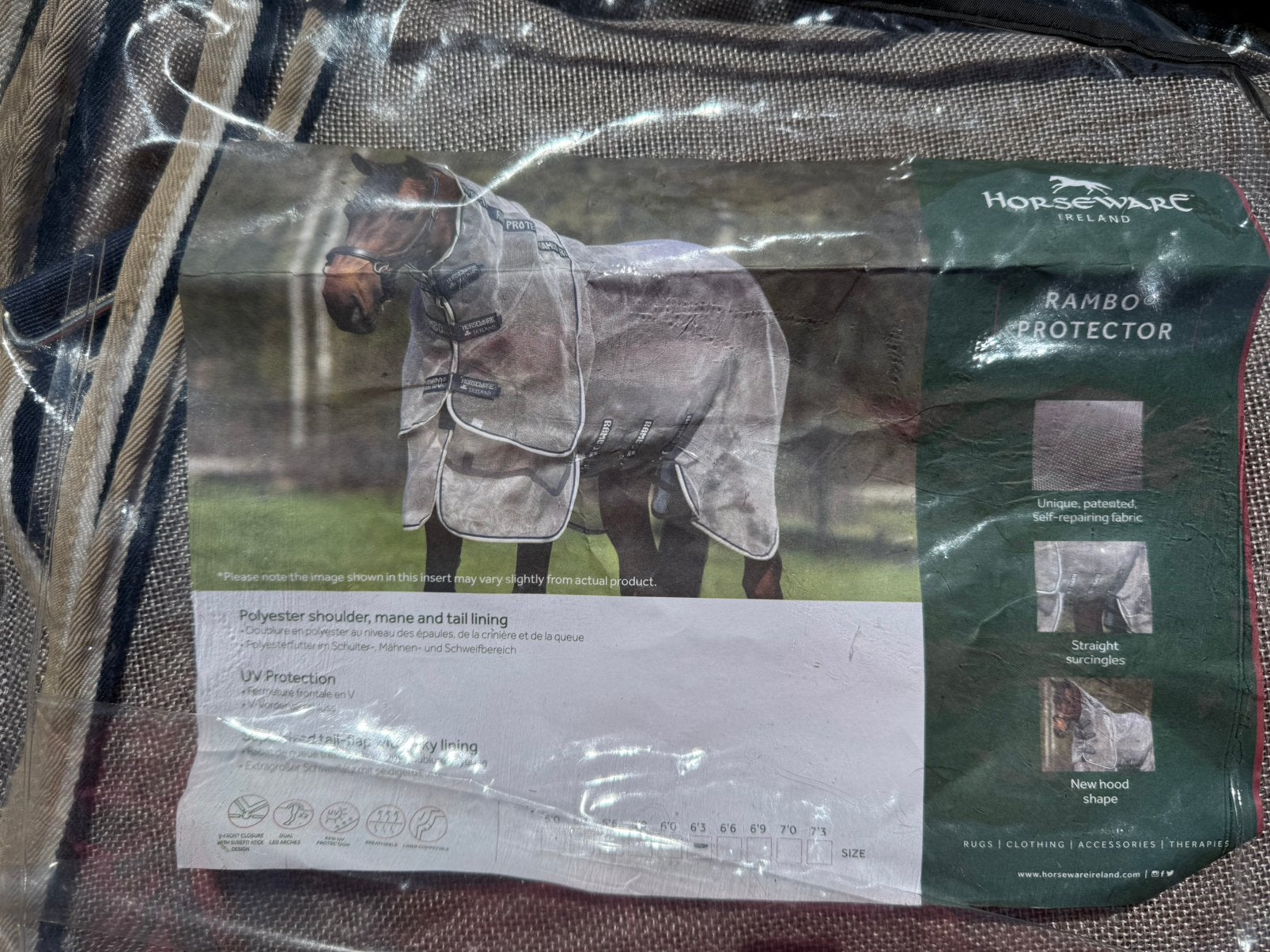 Horseware Rambo Protector 6,3 vliegendeken incl. Hals, Ophalen of Verzenden, Zo goed als nieuw
