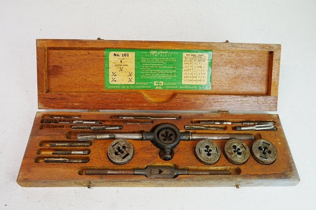 Vintage Little Giant. Schroefplaat Tap- en Matrijzens, Ophalen of Verzenden