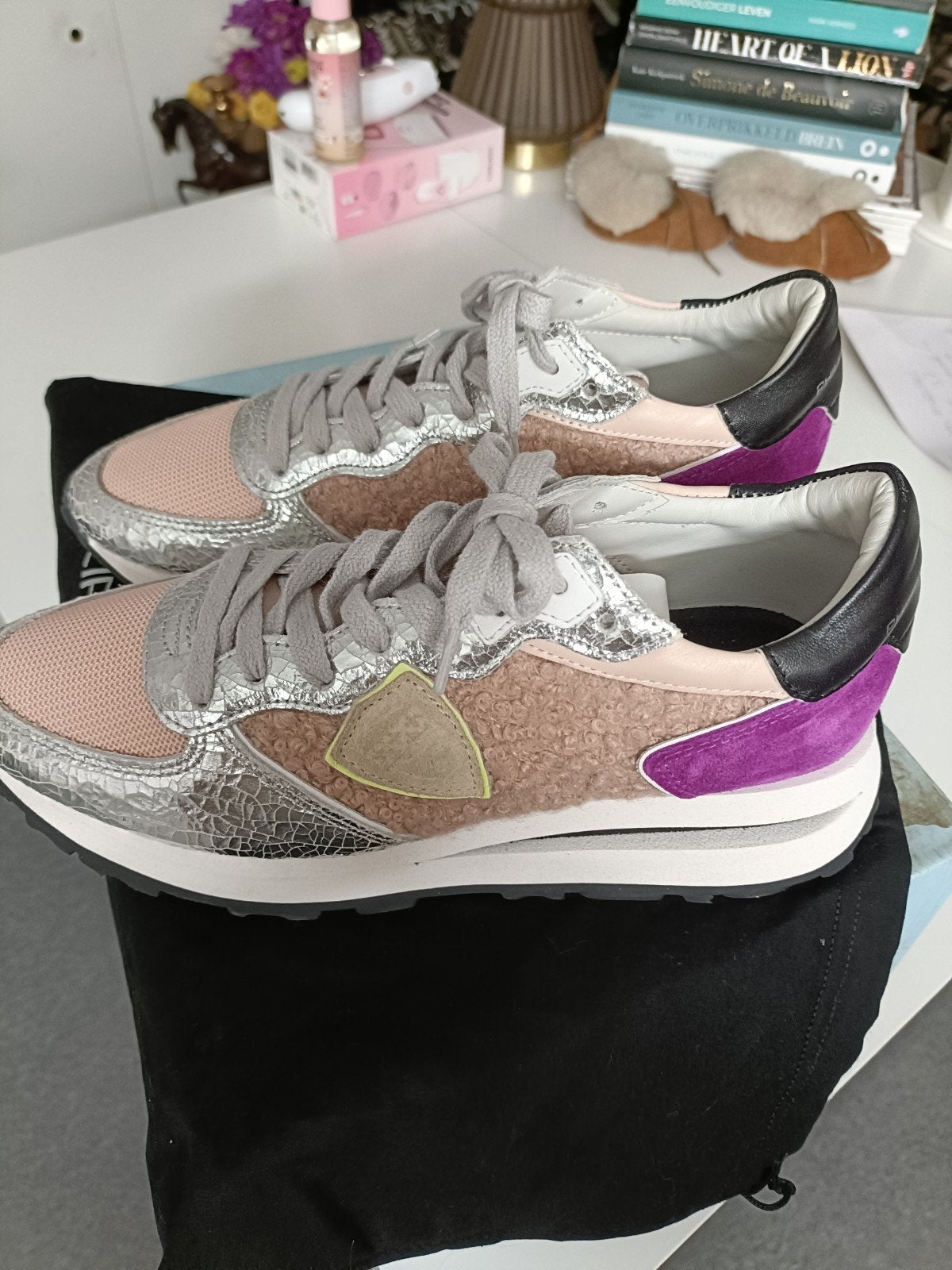 Philippe Model sneaker nieuw mt 38 oud roze/ paars/ zilver, Kleding | Dames, Overige kleuren, Nieuw, Ophalen of Verzenden, Sneakers of Gympen