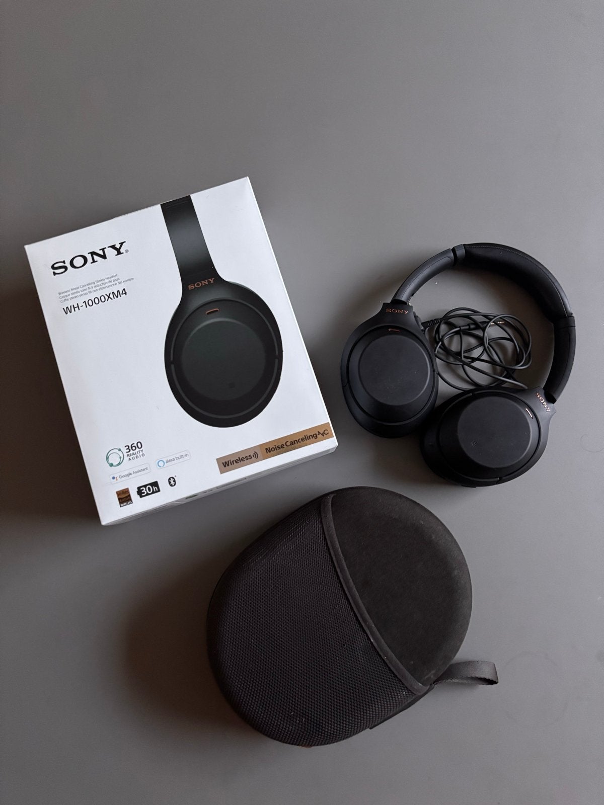 Sony WH-1000XM4 Draadloze Noise-Cancelling Hoofdtelefoon, Bluetooth, Ophalen of Verzenden, Zo goed als nieuw, Zwart