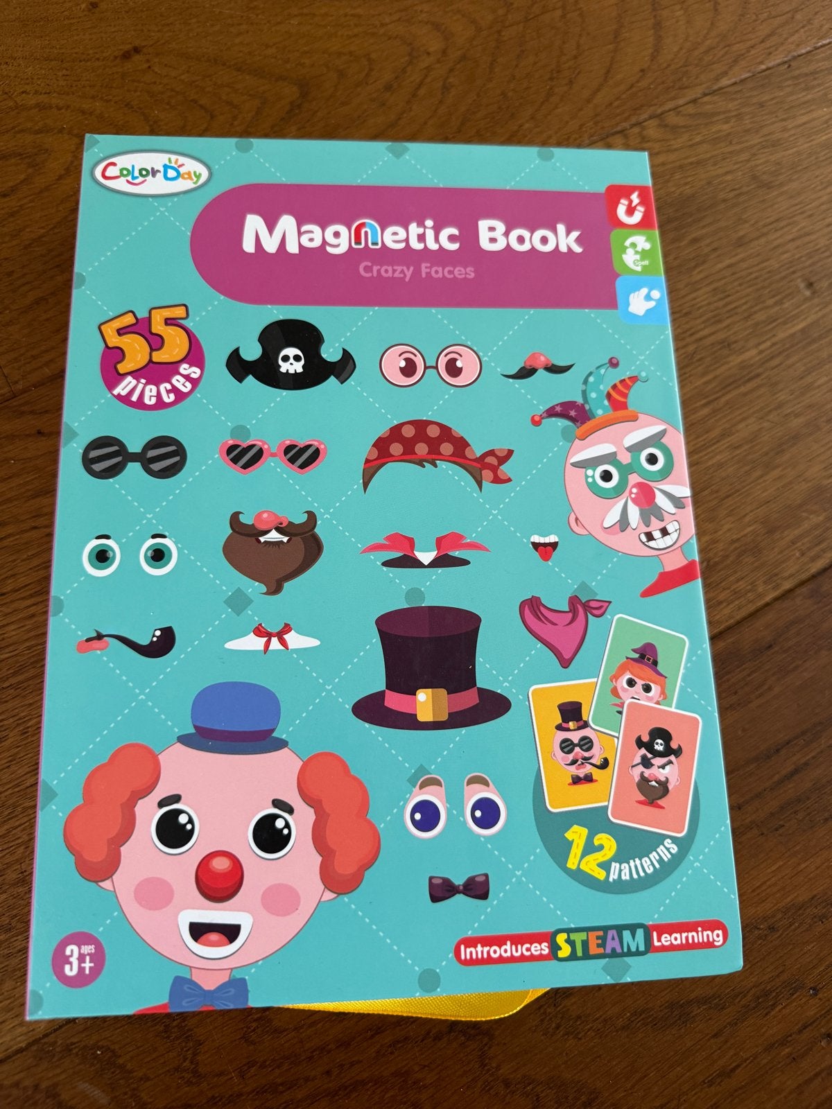 Djeco Magnetisch Speelboek - Crazy Faces (55 stuks), Ophalen, Zo goed als nieuw, Knutselen