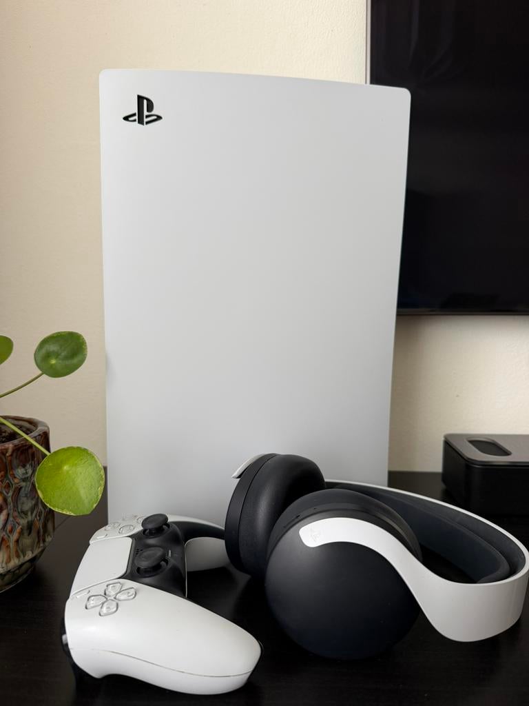 Playstation 5 disc + controller + headset + games, Ophalen of Verzenden, Zo goed als nieuw