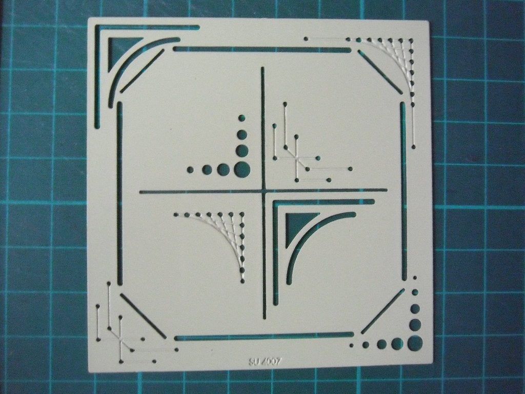 set van 3 super stencils metaal, Hobby en Vrije tijd, Ophalen of Verzenden, Zo goed als nieuw, Overige thema's, Pons of Mal