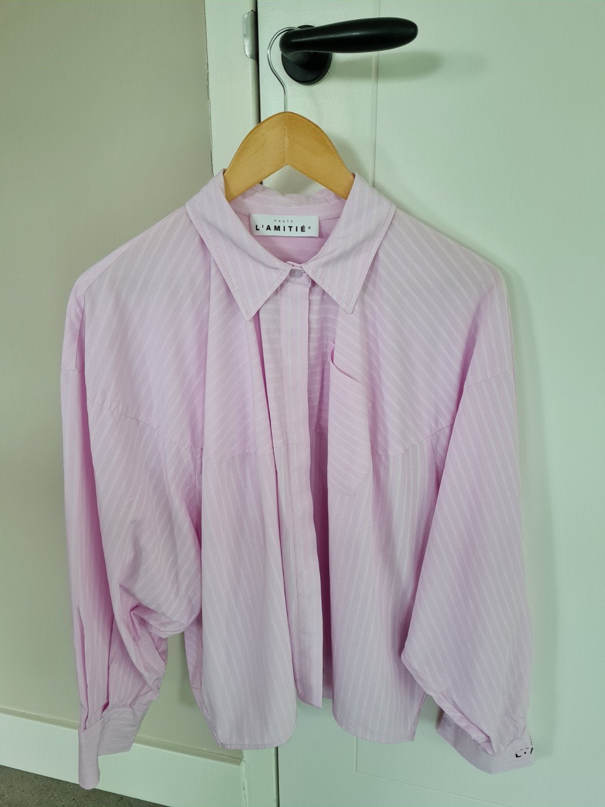 Haute l' Amitié blouse ZGAN maat L, Kleding | Dames, Verzenden, Zo goed als nieuw, Maat 42/44 (L), Roze