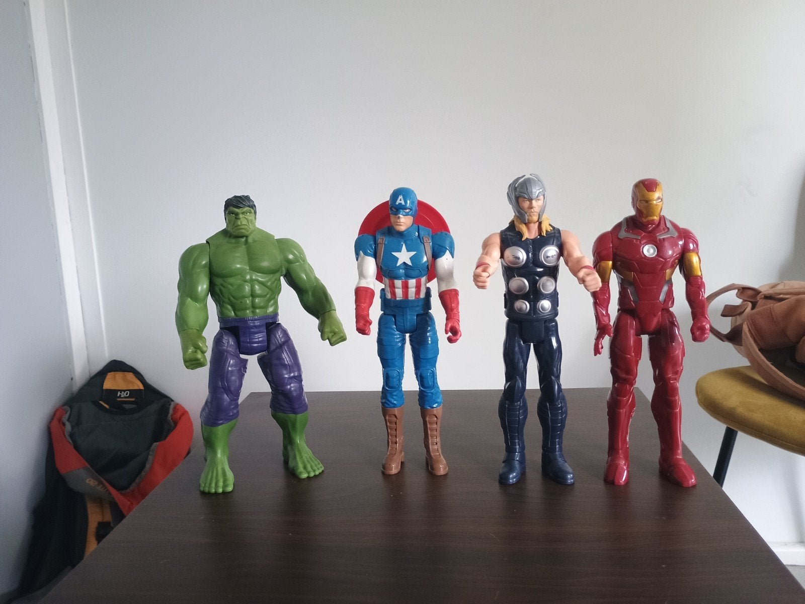 Set van vier Marvel aktiefiguren. Merk Hasbro., Ophalen of Verzenden, Gebruikt