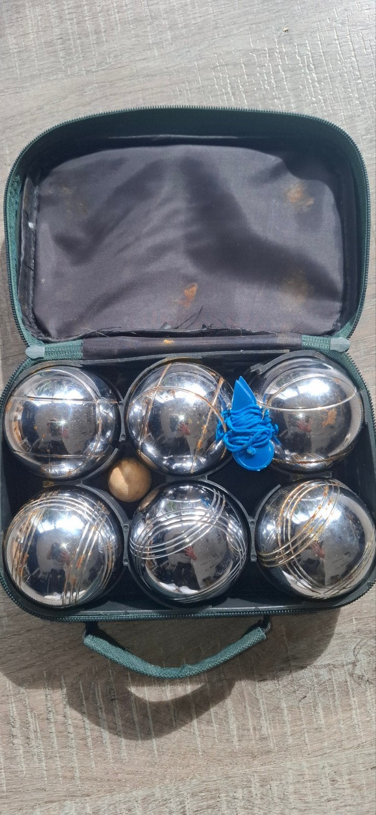 Jeu de boules set in draagtas, Ophalen, Gebruikt