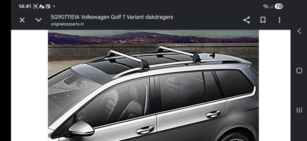 Originele Volkswagen Golf 7 Variant dakdragers (5G9071151A), Auto diversen, Dakdragers, Ophalen of Verzenden, Zo goed als nieuw