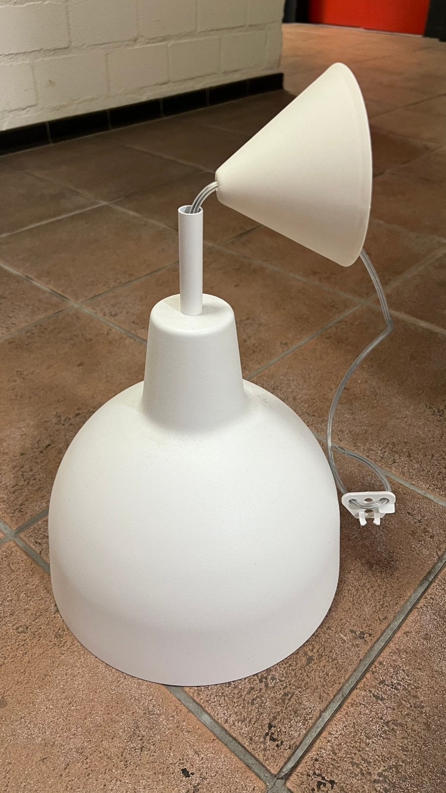 Lamp metaal - NIEUW - wit/goud - 25cm x 30cm, Ophalen of Verzenden, Zo goed als nieuw, Metaal, Scandinavisch