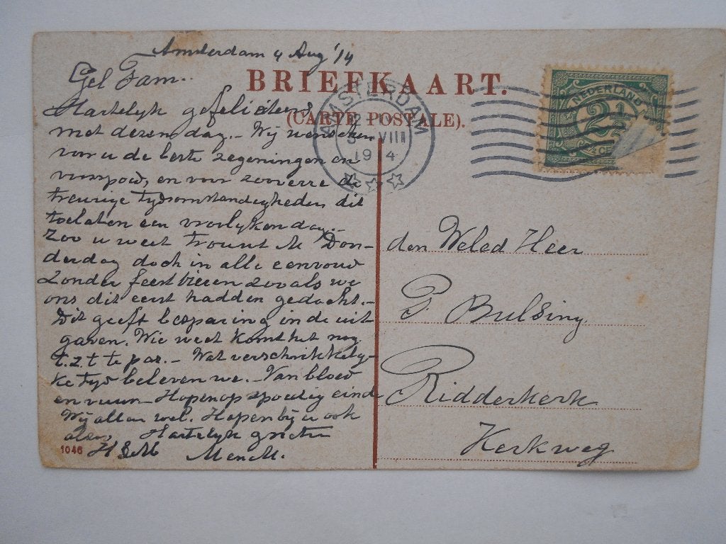 Amsterdam Sarphatiestraat met Artillerie-Kazerne rond 1914, Ophalen of Verzenden, Voor 1920, Gelopen, Noord-Holland