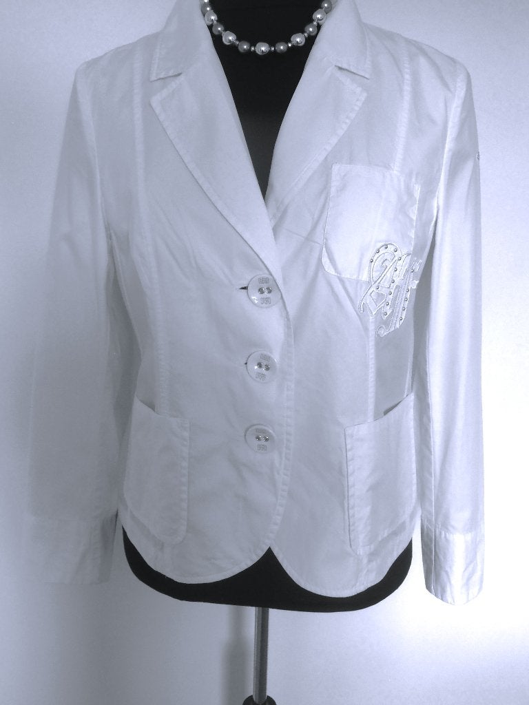 Airfield - prachtig wit zomer jasje / blazer - 44, Kleding | Dames, Verzenden, Wit, Maat 42/44 (L), Zo goed als nieuw